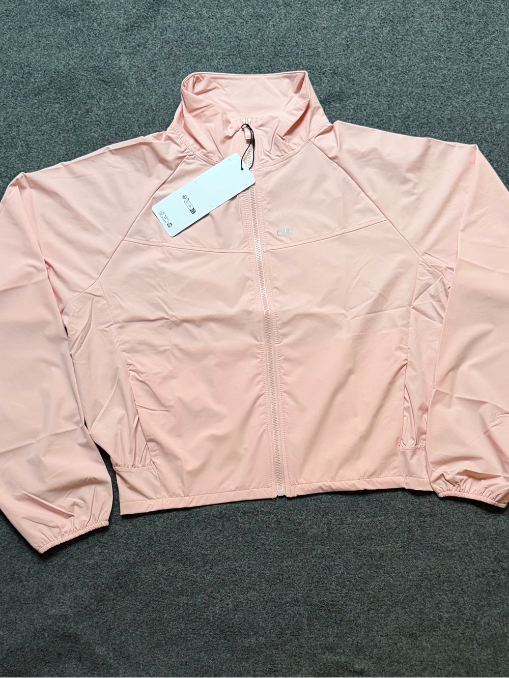 ALO Yoga Light Pink Bomber Jacket